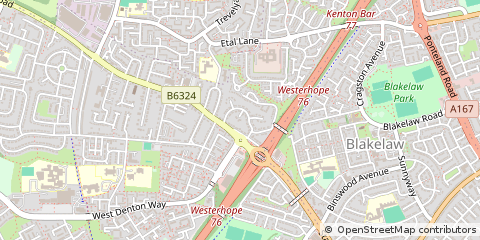 Map of Newcastle Upon Tyne, Herts