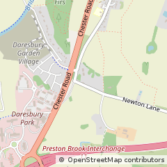 Map of Warrington, Cheshire