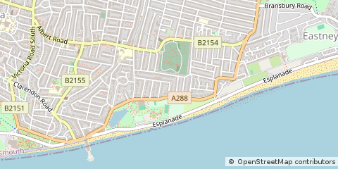 Map of Southsea, Hants