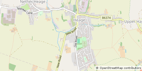 Map of Heage, Derbyshire