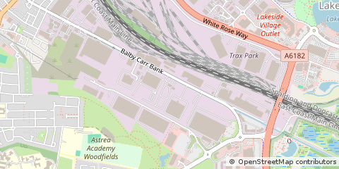 Map of Doncaster, South Yorkshire