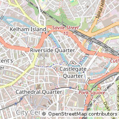 Map of Sheffield, South Yorkshire