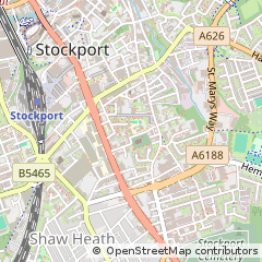 Map of Stockport, Cheshire