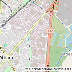 Map of Witham, Essex