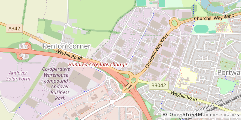 Map of Andover, Hampshire