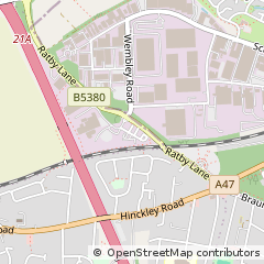 Map of Leicester