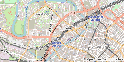 Map of Salford