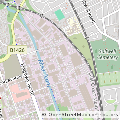 Map of Gateshead