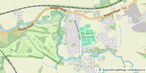 Map of Betchworth, Surrey