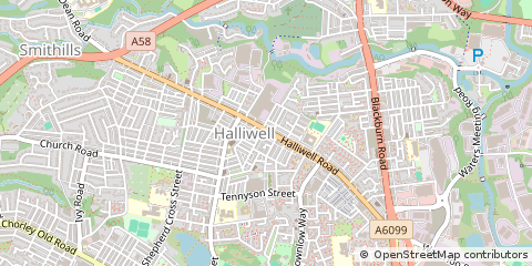 Map of Bolton, OL1 3NP