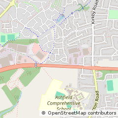 Map of Sutton-in-Ashfield, Nottinghamshire