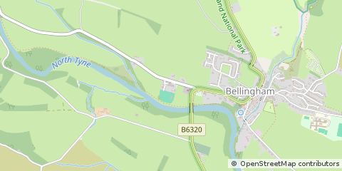 Map of Hexham, Northumberland