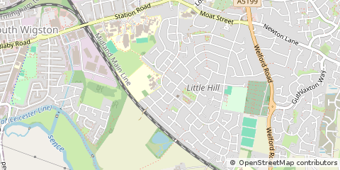 Map of Wigston