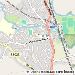 Map of Belper, Derbyshire