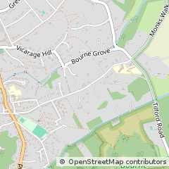 Map of Farnham, Surrey
