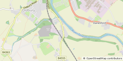 Map of Bridgnorth, Shrops