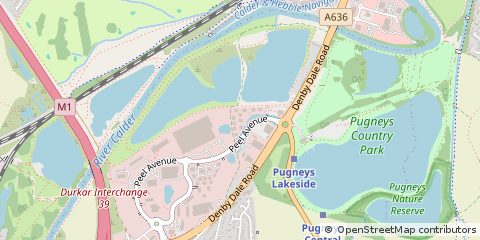 Map of Wakefield, West Yorkshire