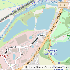 Map of Wakefield, West Yorkshire