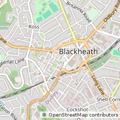Map of Blackheath, West Midlands