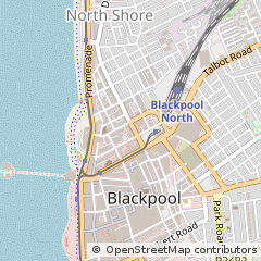 Map of Blackpool, Lancashire