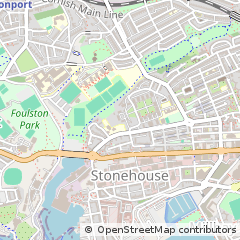 Map of Plymouth, Devon