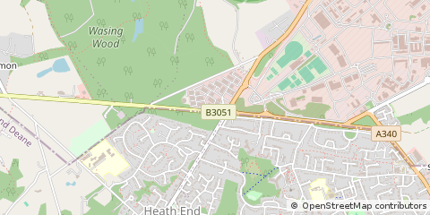 Map of Leatherhead, Surrey