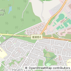 Map of Leatherhead, Surrey