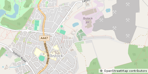 Map of Ibstock, Leicestershire