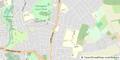 Map of Uxbridge