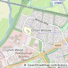 Map of Peterborough, Cambridgeshire