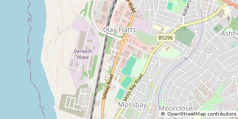 Map of Workington, Cumbria