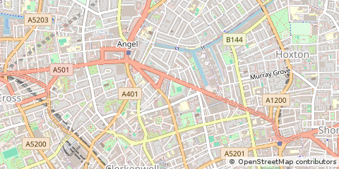 Map of City Road, London