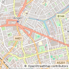 Map of City Road, London