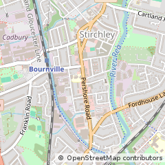 Map of Birmingham, West Midlands