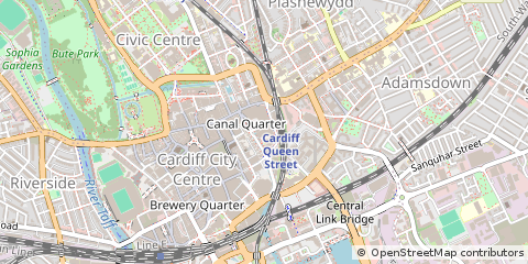 Map of Cardiff