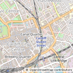 Map of Cardiff