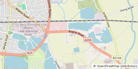 Map of Chichester, West Sussex