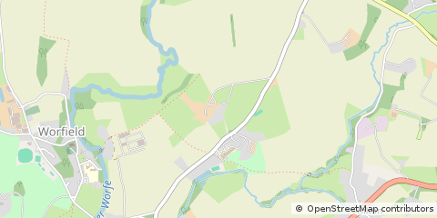 Map of Bridgnorth, Shropshire