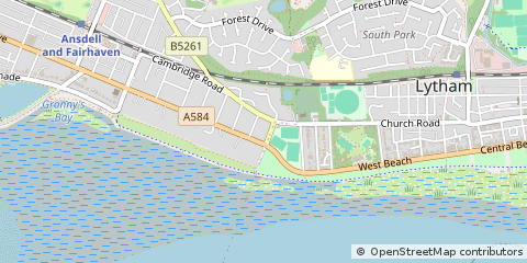 Map of Lytham ST. Annes, Lancashire