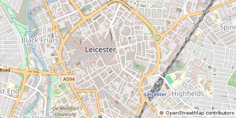 Map of Leicester