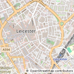 Map of Leicester