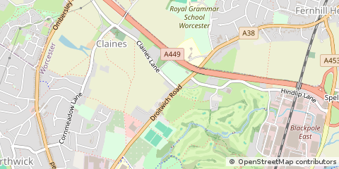 Map of Worcester
