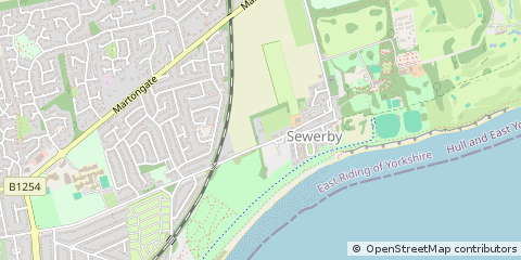 Map of Bridlington, East Riding of Yorkshire
