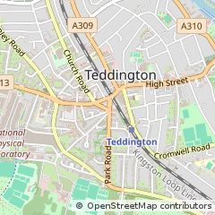 Map of Teddington