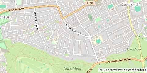 Map of Newcastle Upon Tyne