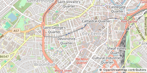 Map of Sheffield