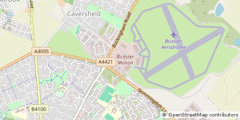 Map of Bicester, Oxfordshire