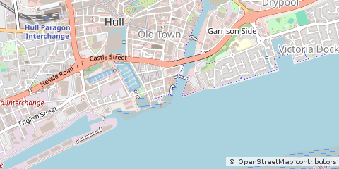 Map of Hull, East Yorkshire