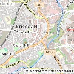 Map of Brierley Hill, West Midlands