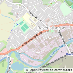 Map of Dewsbury, West Yorkshire